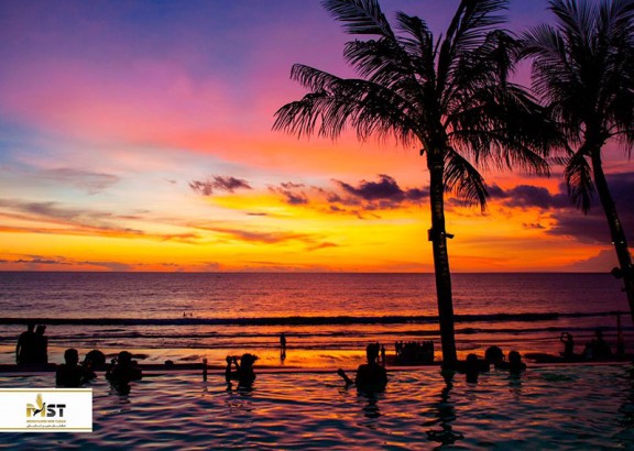 تماشای زیباترین غروب آفتاب در بالی