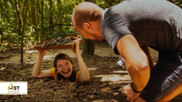 بازدید از تونل‌های زیرزمینی کوچی ویتنام