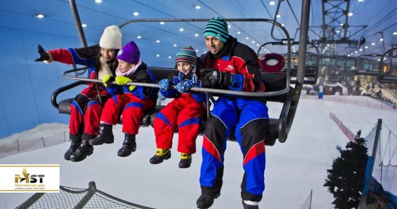 پیست اسکی دبی؛ تفریحی هیجان‌انگیز در تابستان داغ دبی