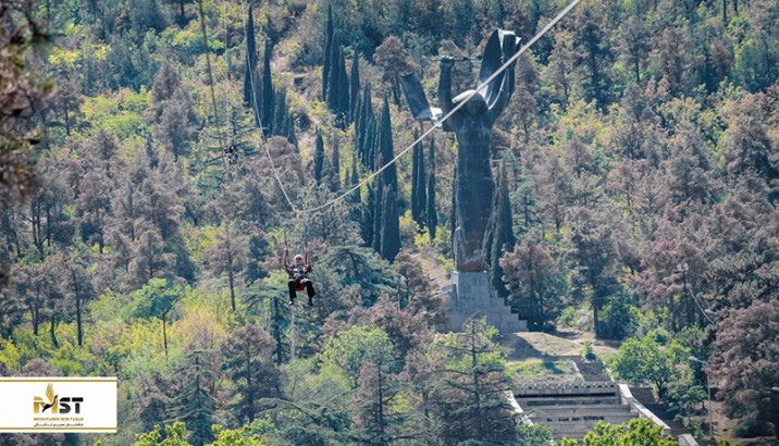 تجربه زیپ لاین سواری در گرجستان