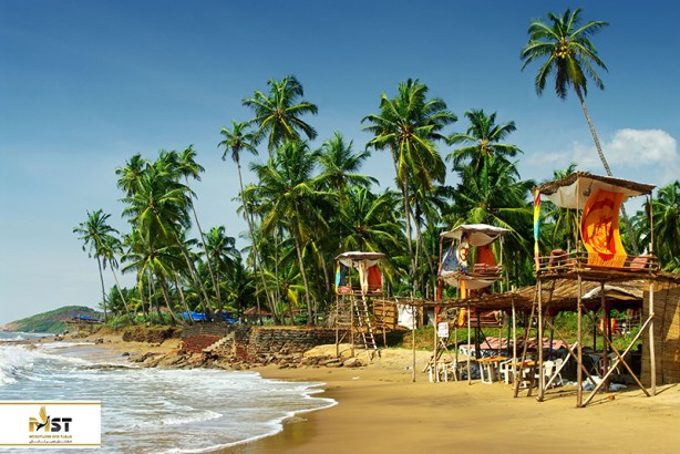 یک روز آرام در ساحل پالولم شهر گوا