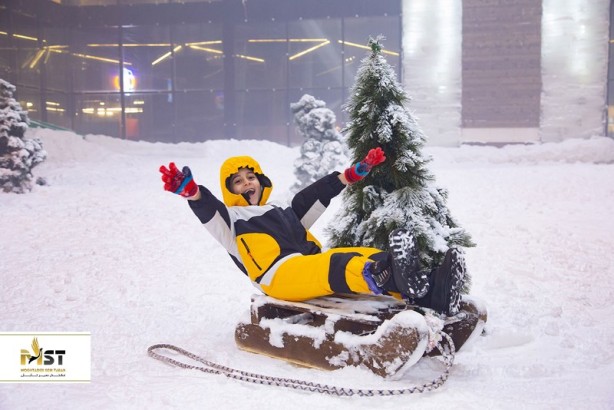 تفریح در پارک برفی پنگوئن کیش تفریح در پارک برفی پنگوئن کیش