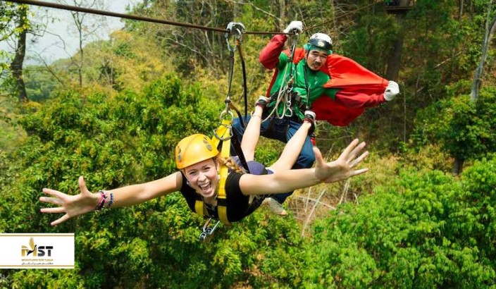 تجربه‌ی زیپ لاین در بهترین کشورهای جنوب شرقی آسیا