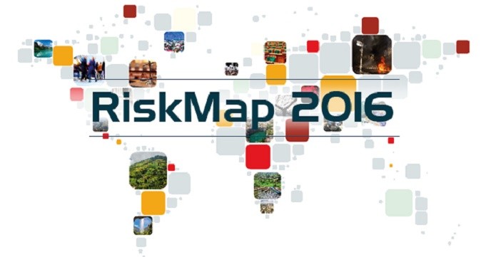 نقشه مکان های ناامن برای سفر 2016