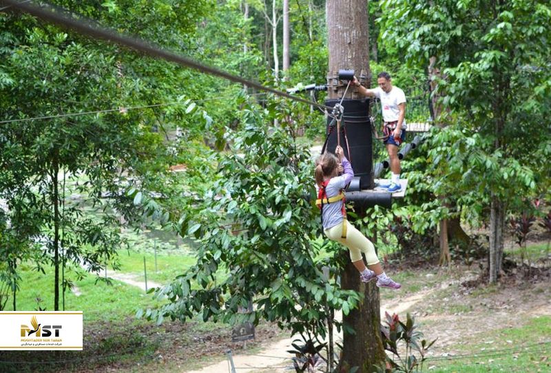 جنگل&zwnj;نوردی در پارک اسکی&zwnj;ترکس در لنکاوی