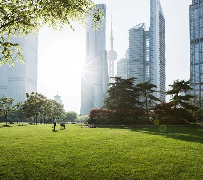 پارک لوژیازویی: فضایی سبز در قلب منطقه تجاری