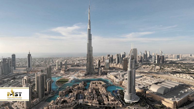 آب&zwnj;نمای برج&zwnj;الخلیفه در دبی