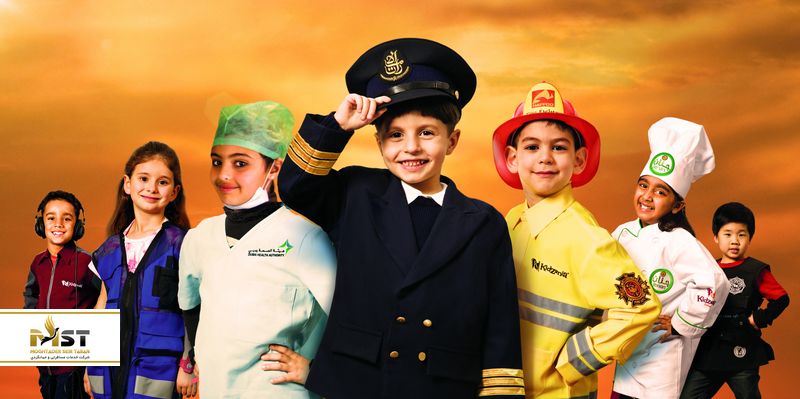 کار کودکان در kidzania در دبی