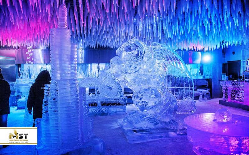 استراحت گاه یخی در تایم اسکوئر سنتر