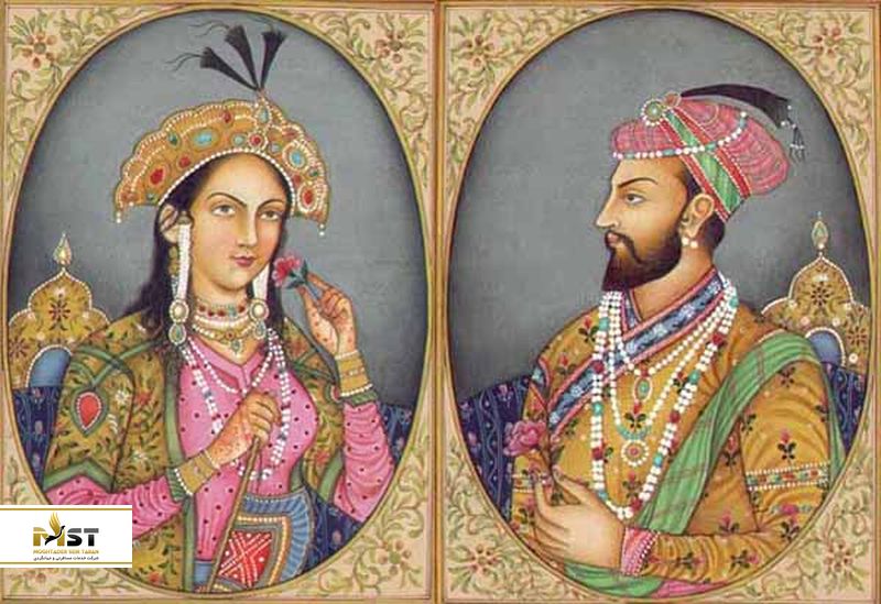 شاه جهان و همسرش