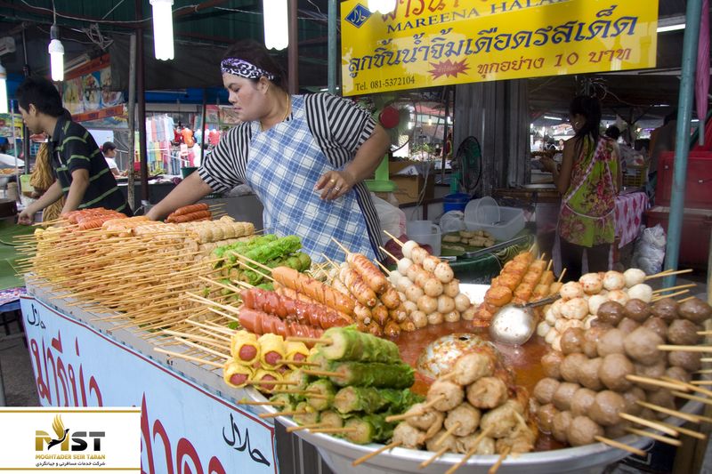 دکه غذافروشی آسیایی