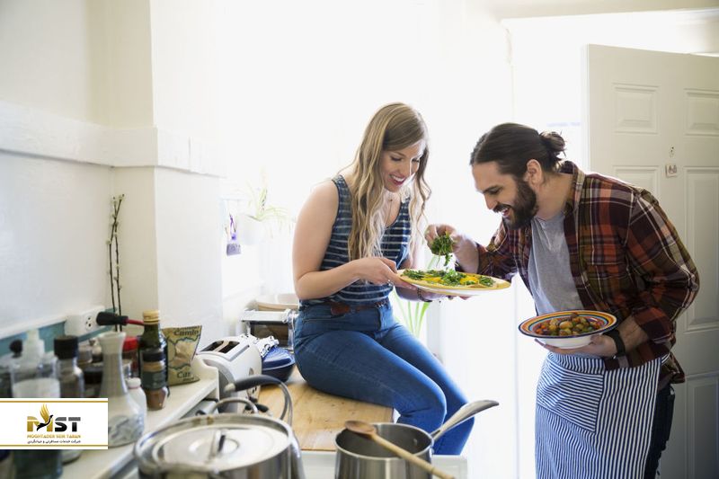 پختن غذا برای سفری عاشقانه