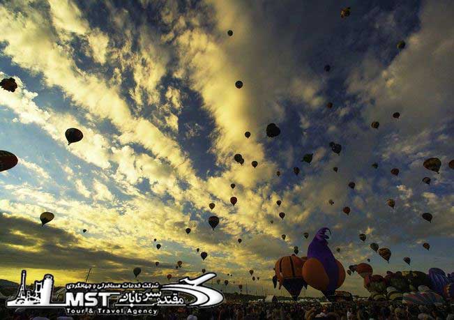 فستیوال بالن ها,فستیوال در آلبوکرک,بالن ها در آلبوکرک مکزیک