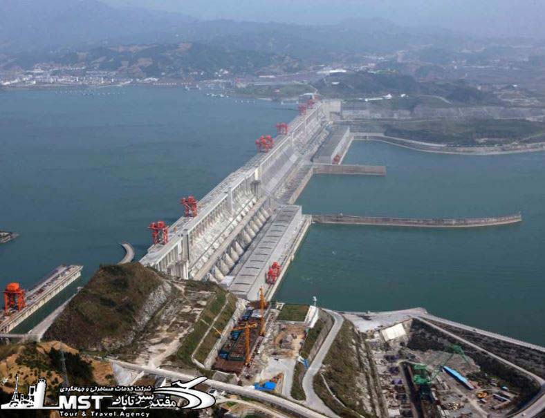 مکان های معروف,عکس هوایی جالب | سد سه دره، چین